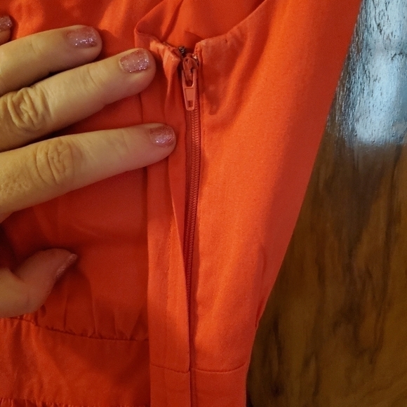 Vince Camuto Fit & Flare Coral Dress with Pockets - Picture 5 of 8